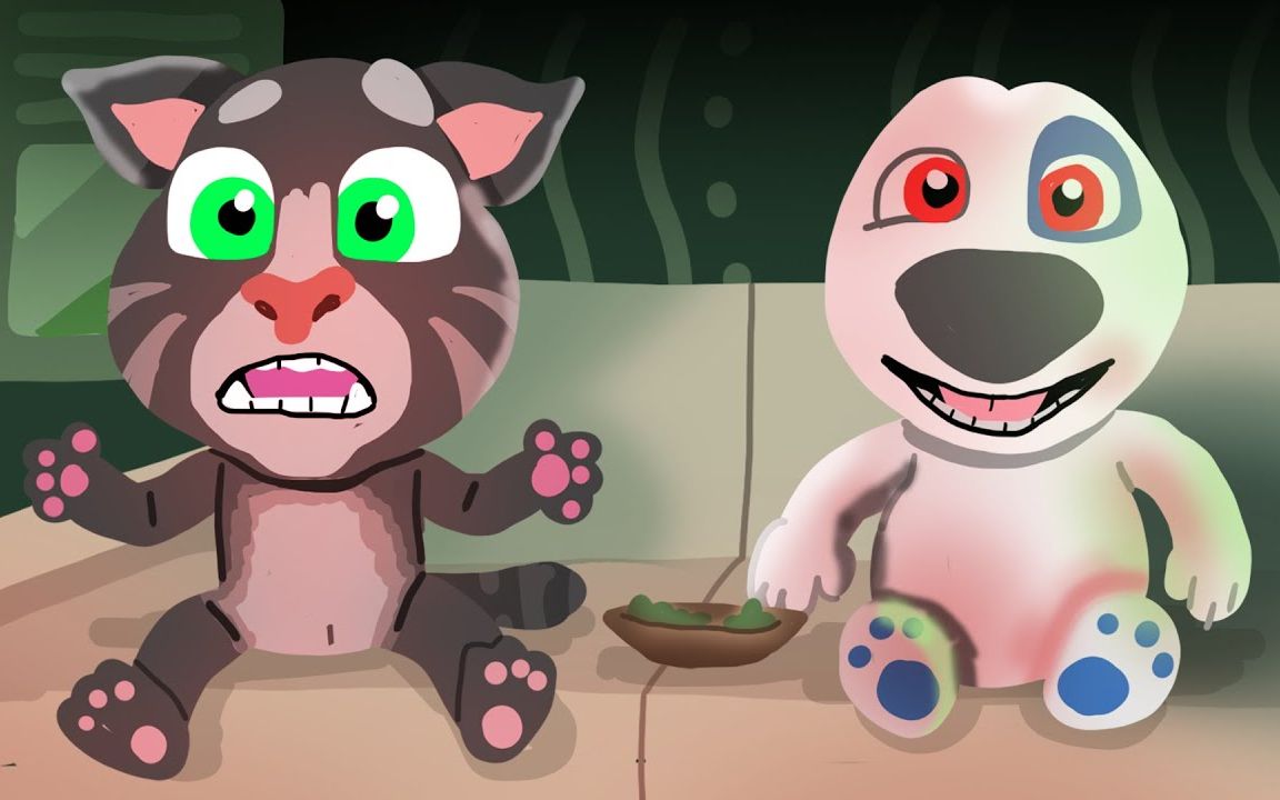 汤姆猫总动员游戏 汤姆猫和汉克狗一起看电视_哔哩哔哩_bilibili