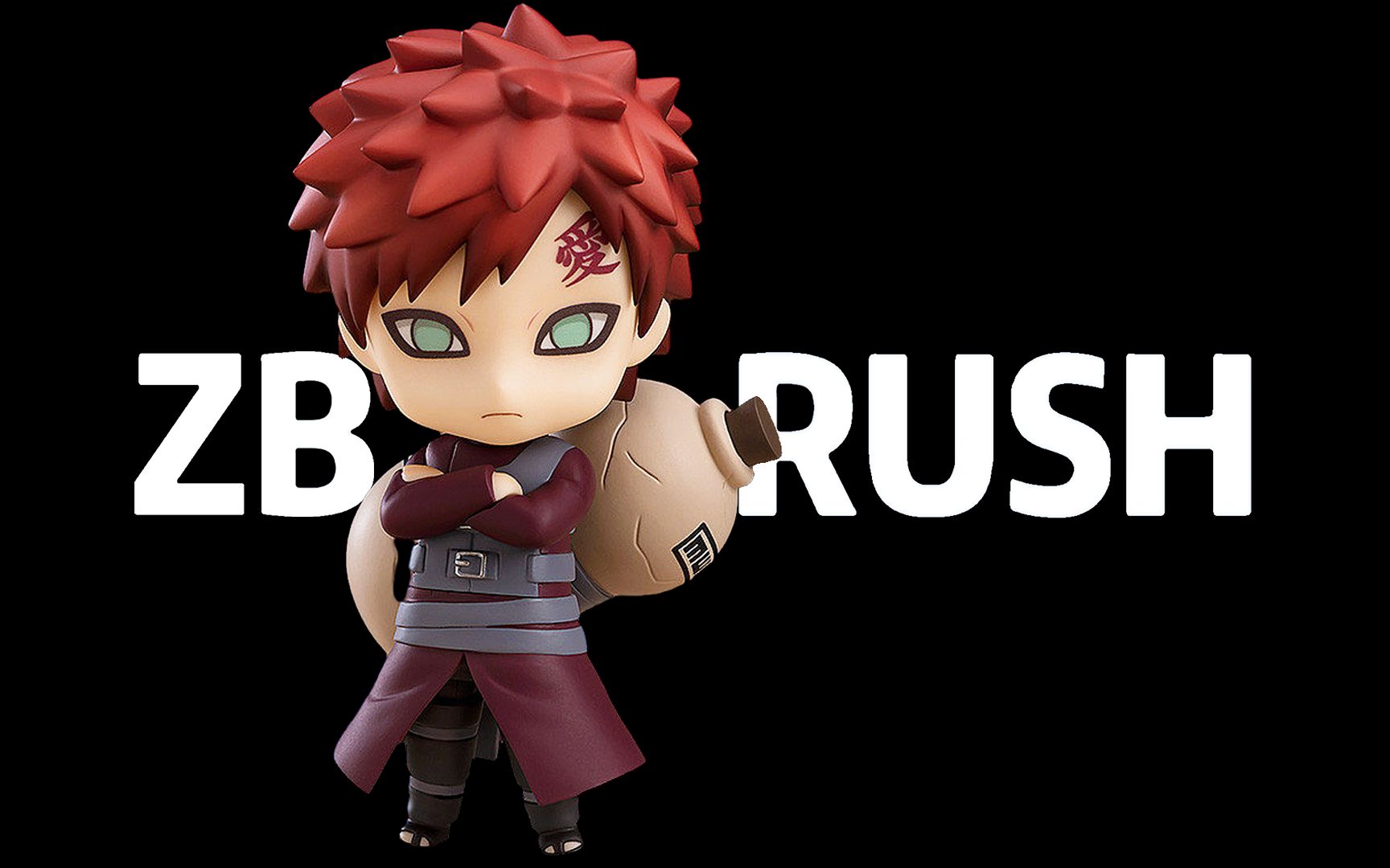 【火影忍者】q版我爱罗手办模型制作,zbrush新手入门雕刻案例