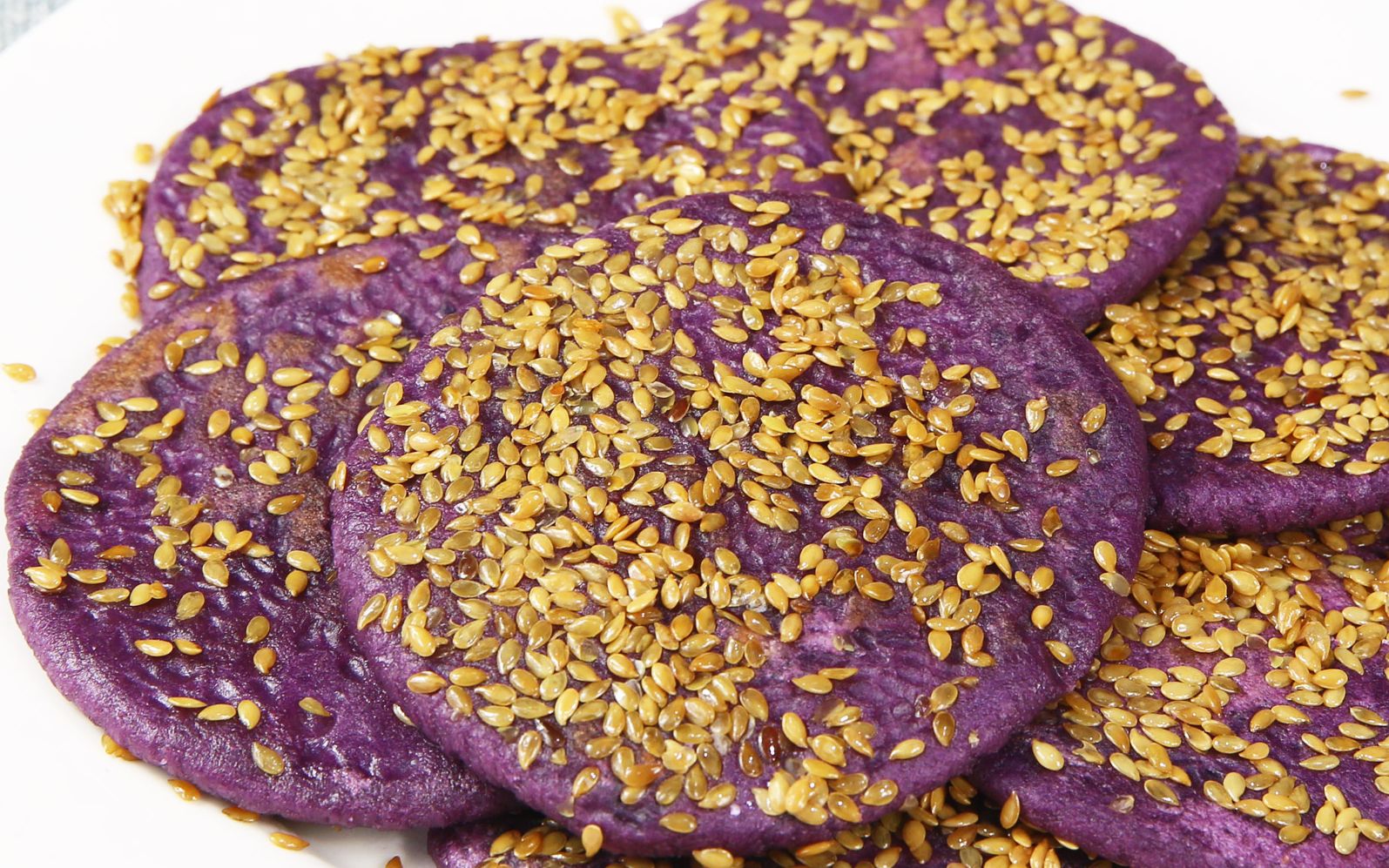 云南特产 紫薯鲜花饼 纯手工糕点零食