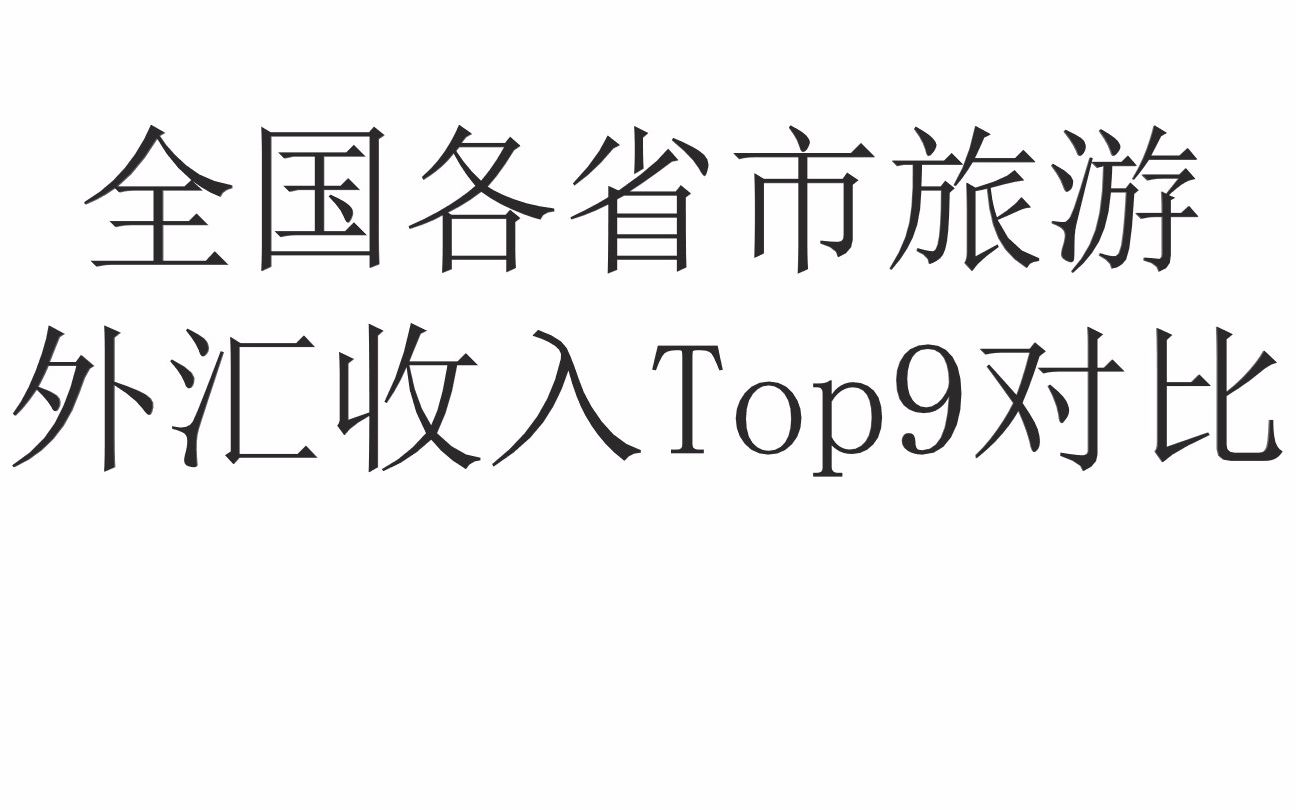 【数据可视化】历年全国各地区旅游外汇收入Top9比较:广东一骑绝尘!(19972016,百万美元)哔哩哔哩bilibili