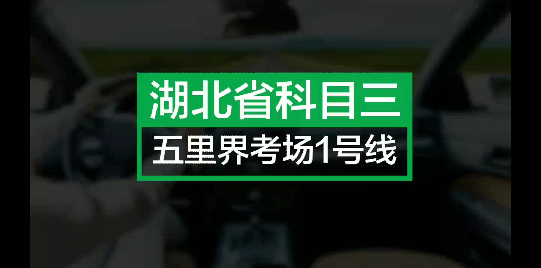 武汉五里界科目三①号线哔哩哔哩bilibili