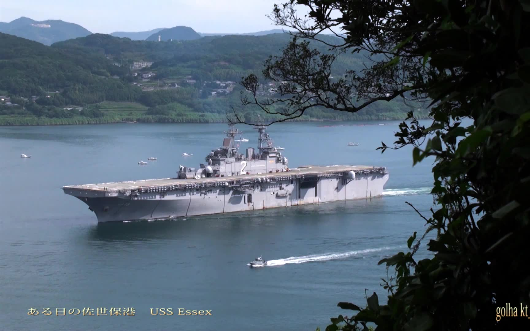 【美国海军】黄蜂级两栖攻击舰2号舰"埃塞克斯"号 (lhd-2) 佐世保港出