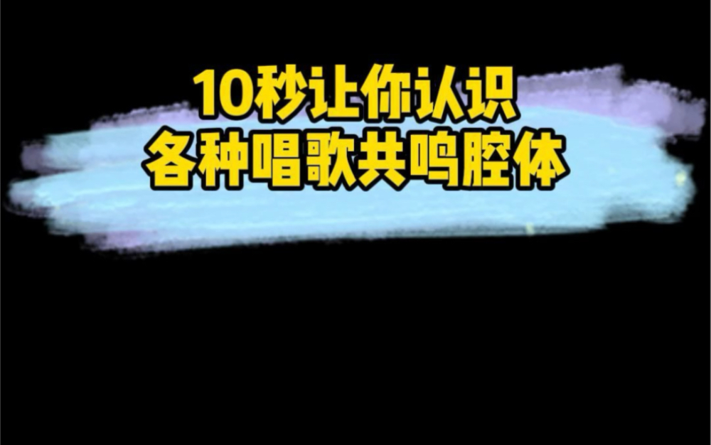 唱歌技巧:十秒钟让你认识各个共鸣腔体哔哩哔哩bilibili