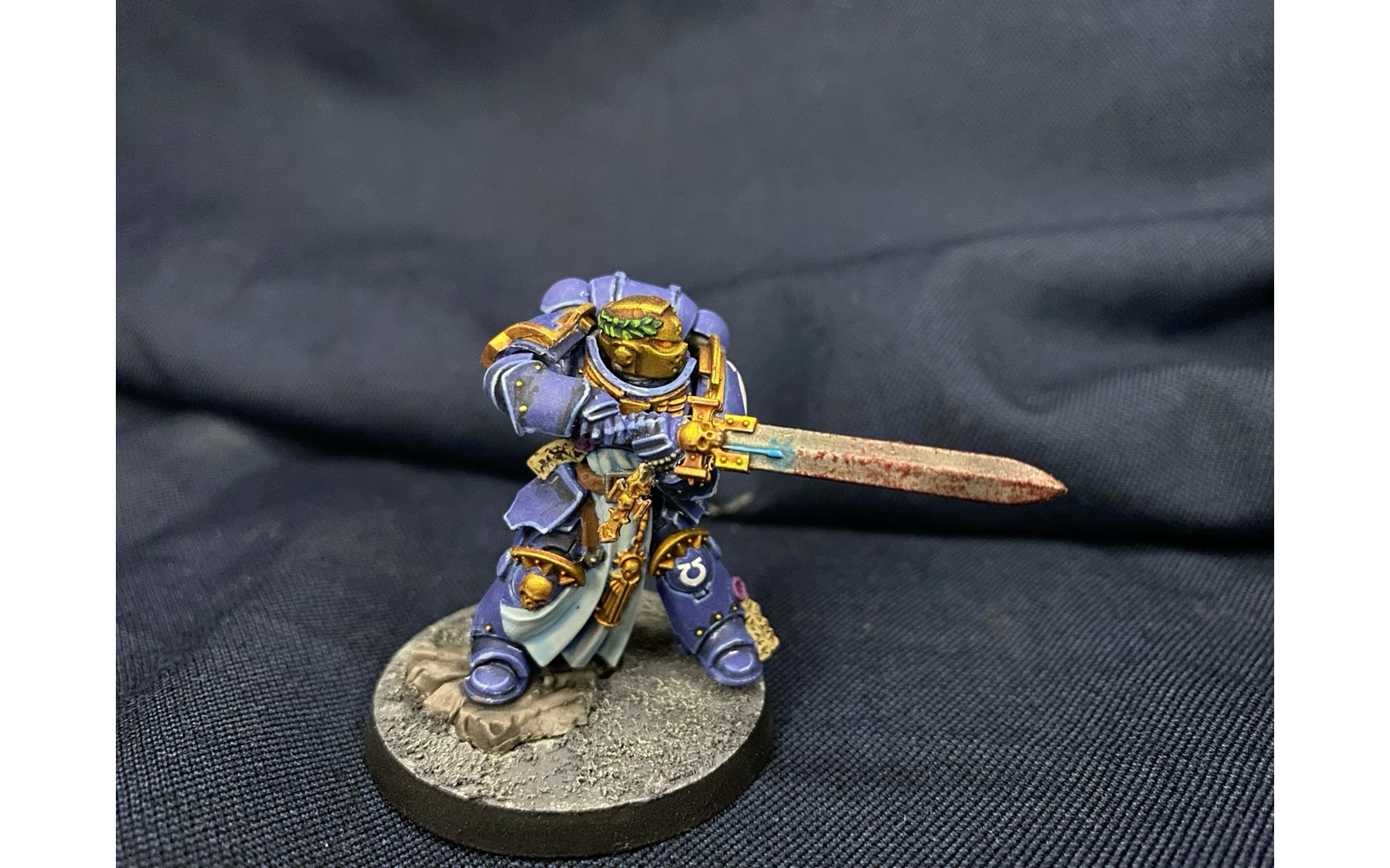 涂装展示战锤40k极限战士u团星际战士原铸冠军