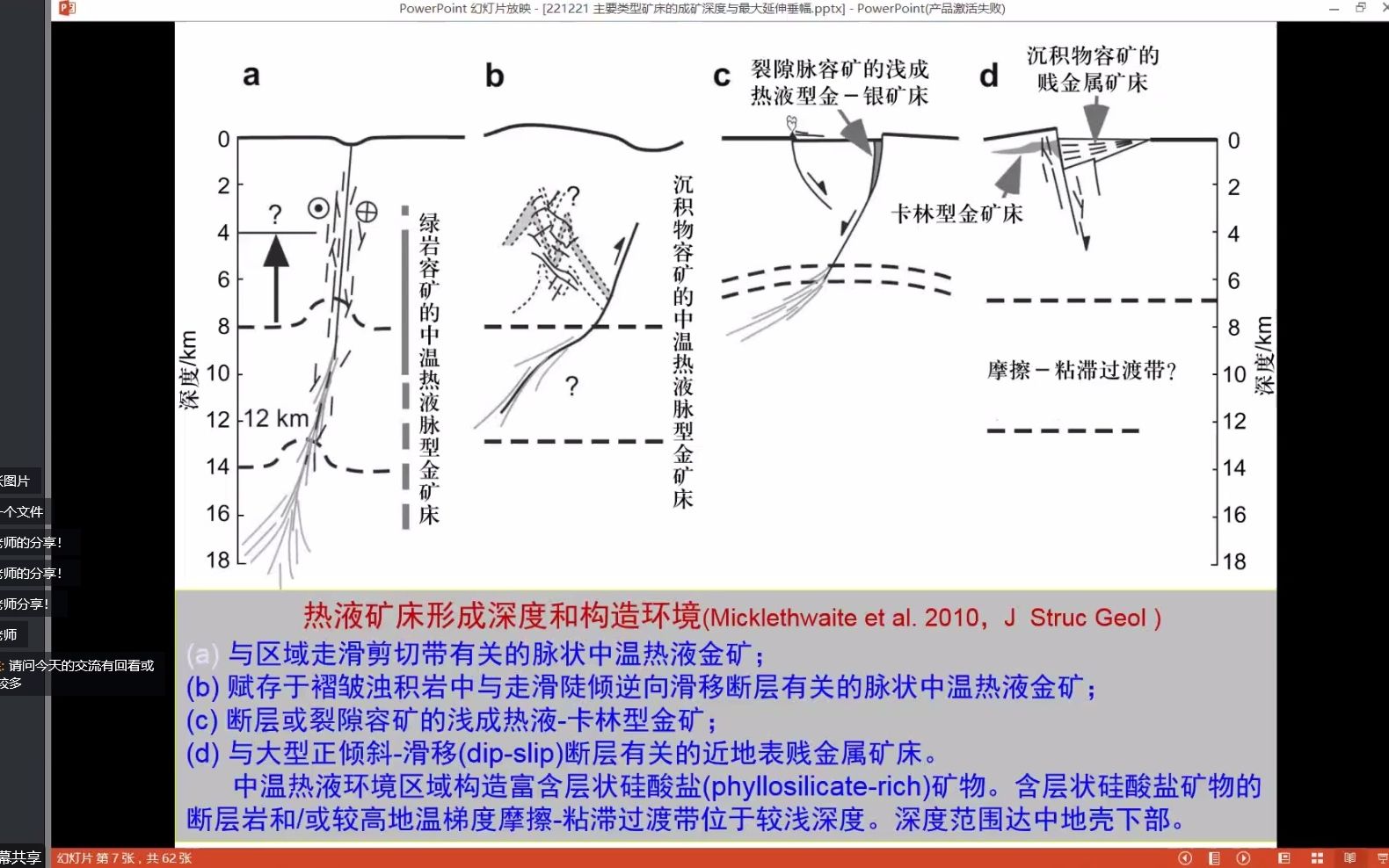 20221221秦克章研究员主要类型矿床的形成深度与最大延深垂辐哔哩哔哩bilibili