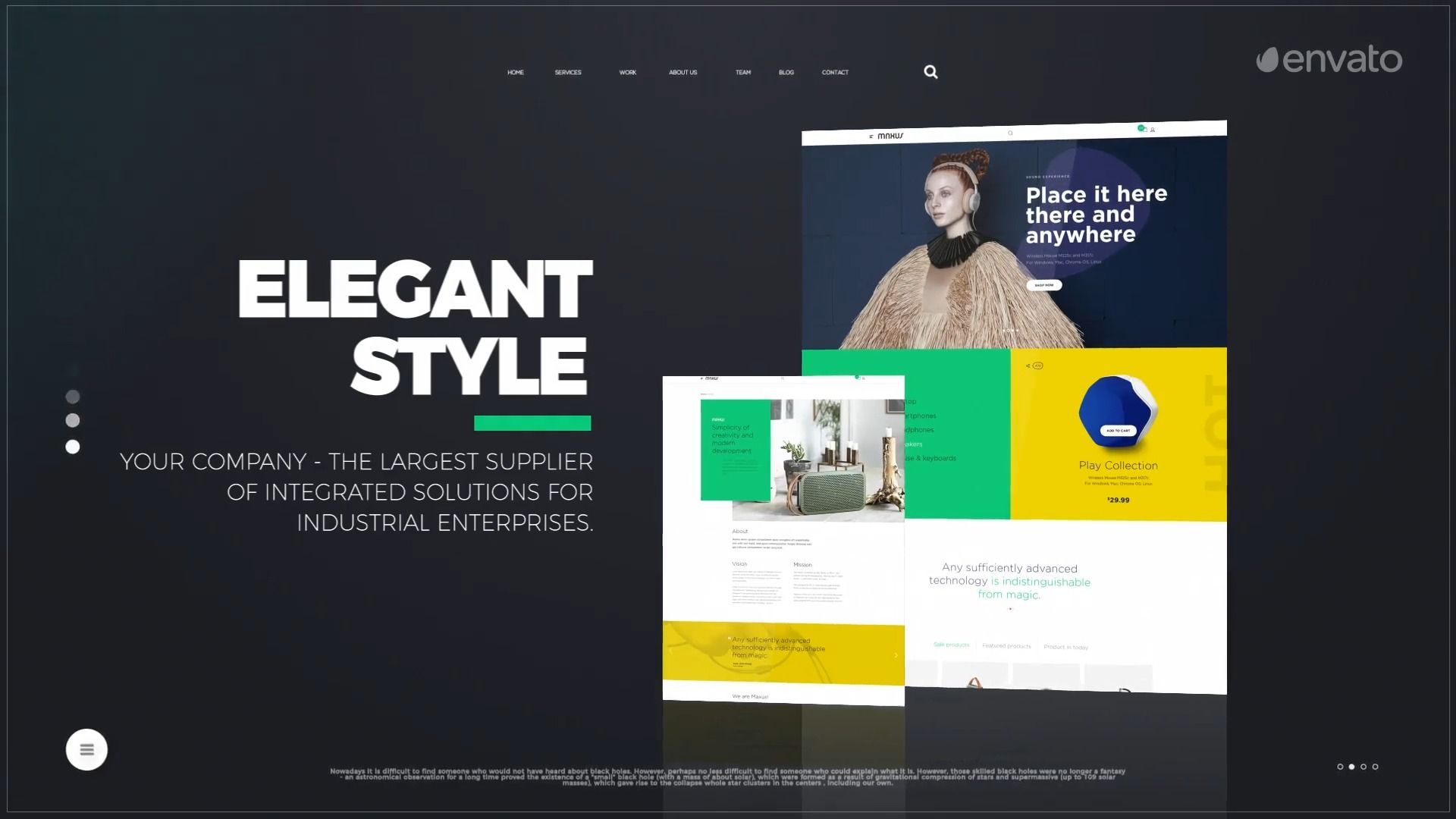 pr模板|高级渐变背景创意业务宣传网站动画动效动态海报片头