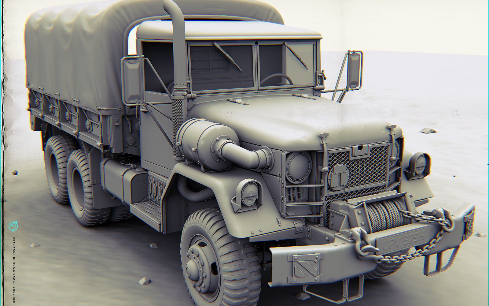 3dmax车辆建模,次世代大皮卡模型制作教学!