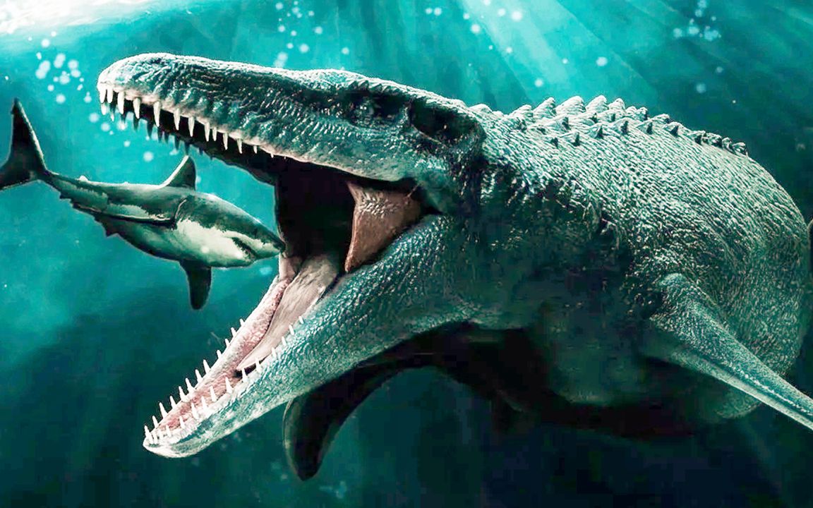 《史前巨兽》白垩纪里海洋里恐怖的大蜥蜴海王龙的故事!