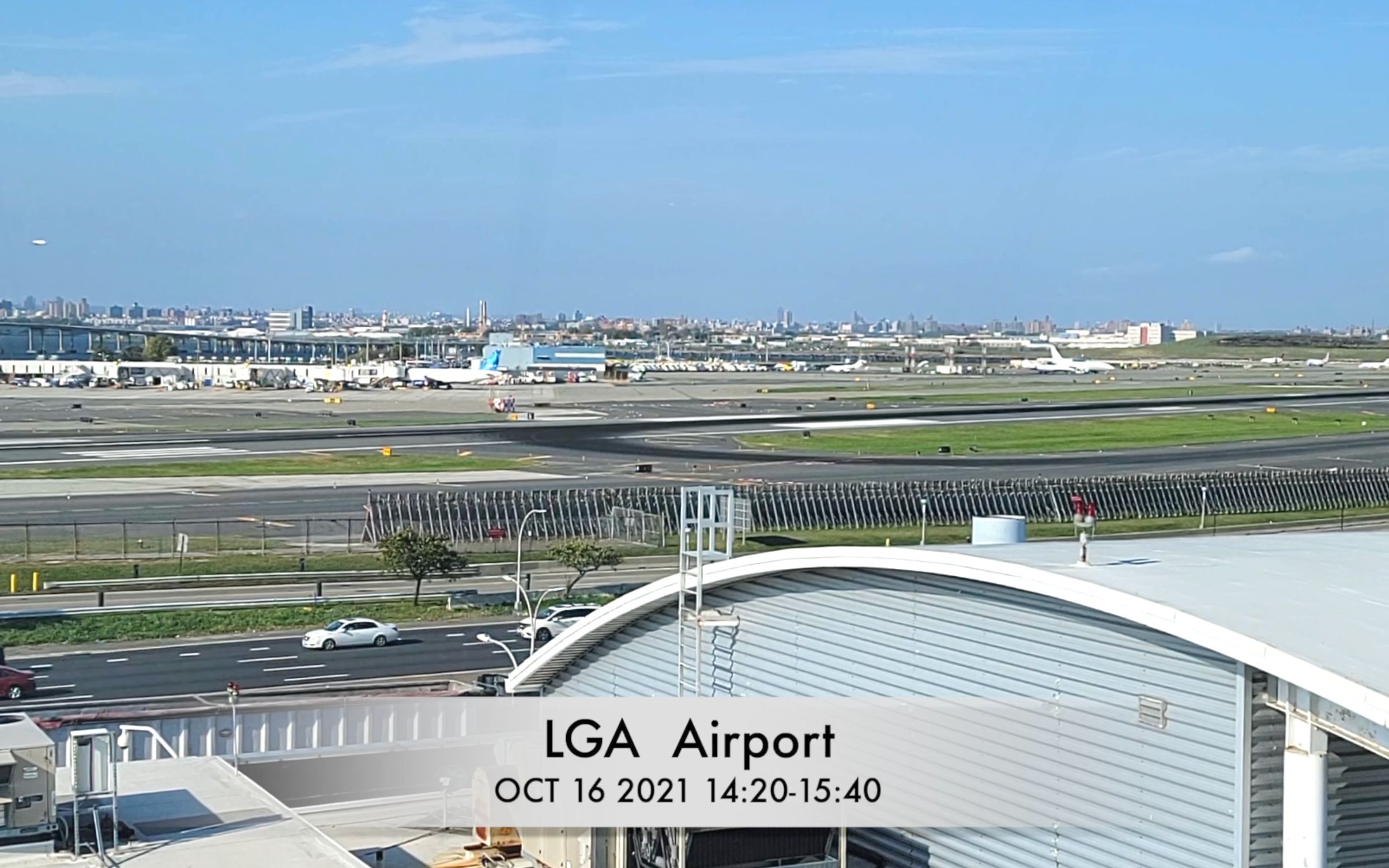 lgaairport延时摄影拉瓜迪亚机场