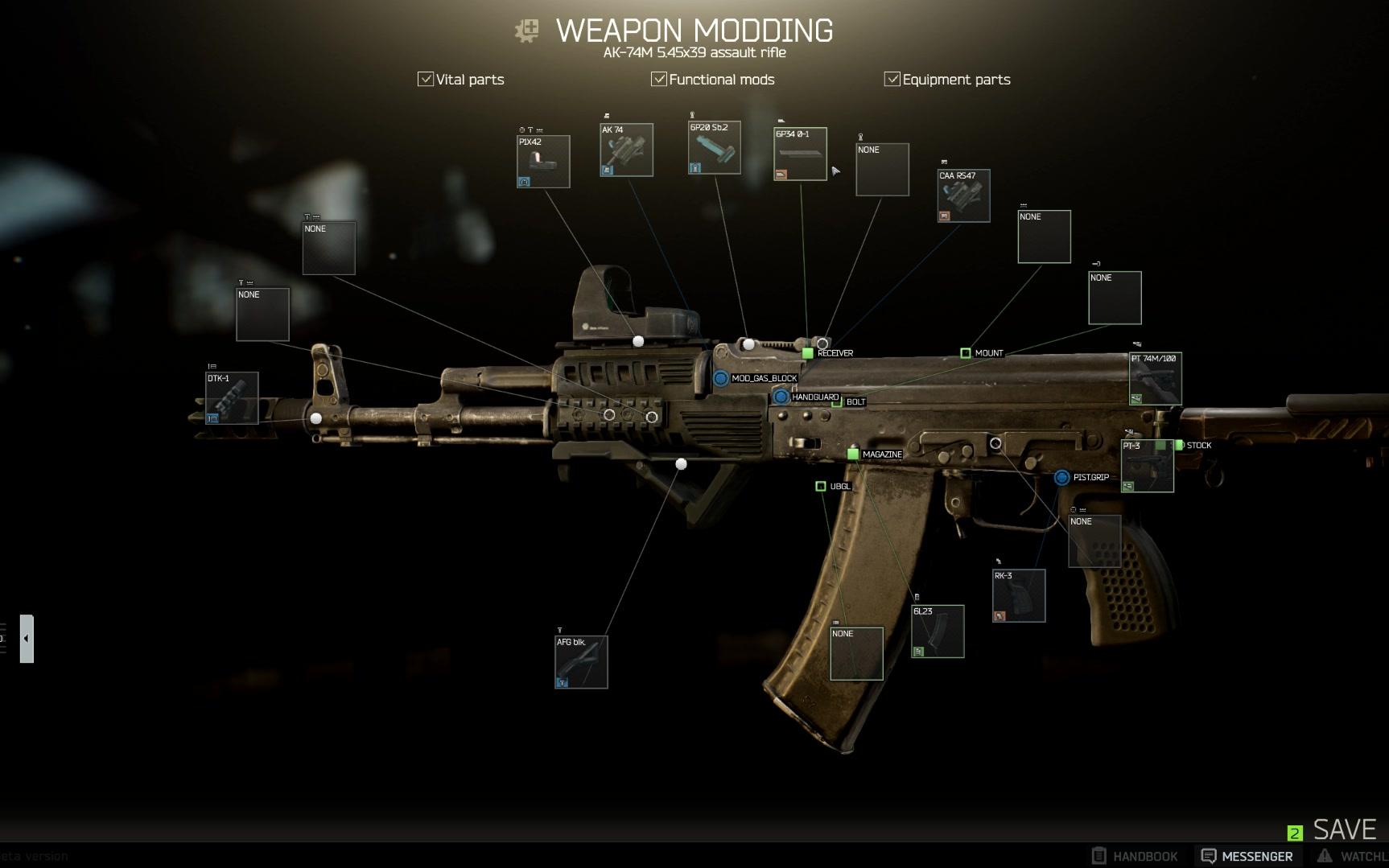 逃离塔科夫ak74m实用改法萌新教学