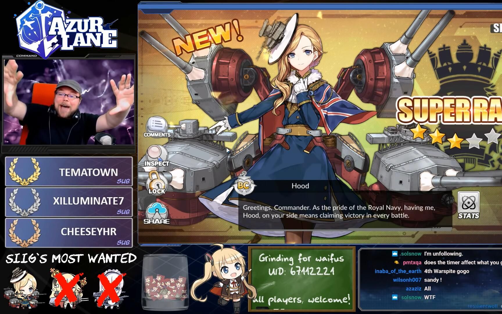 [azur lane搬运] 碧蓝航线美服当老外十连两金出了胡德激动的要疯了