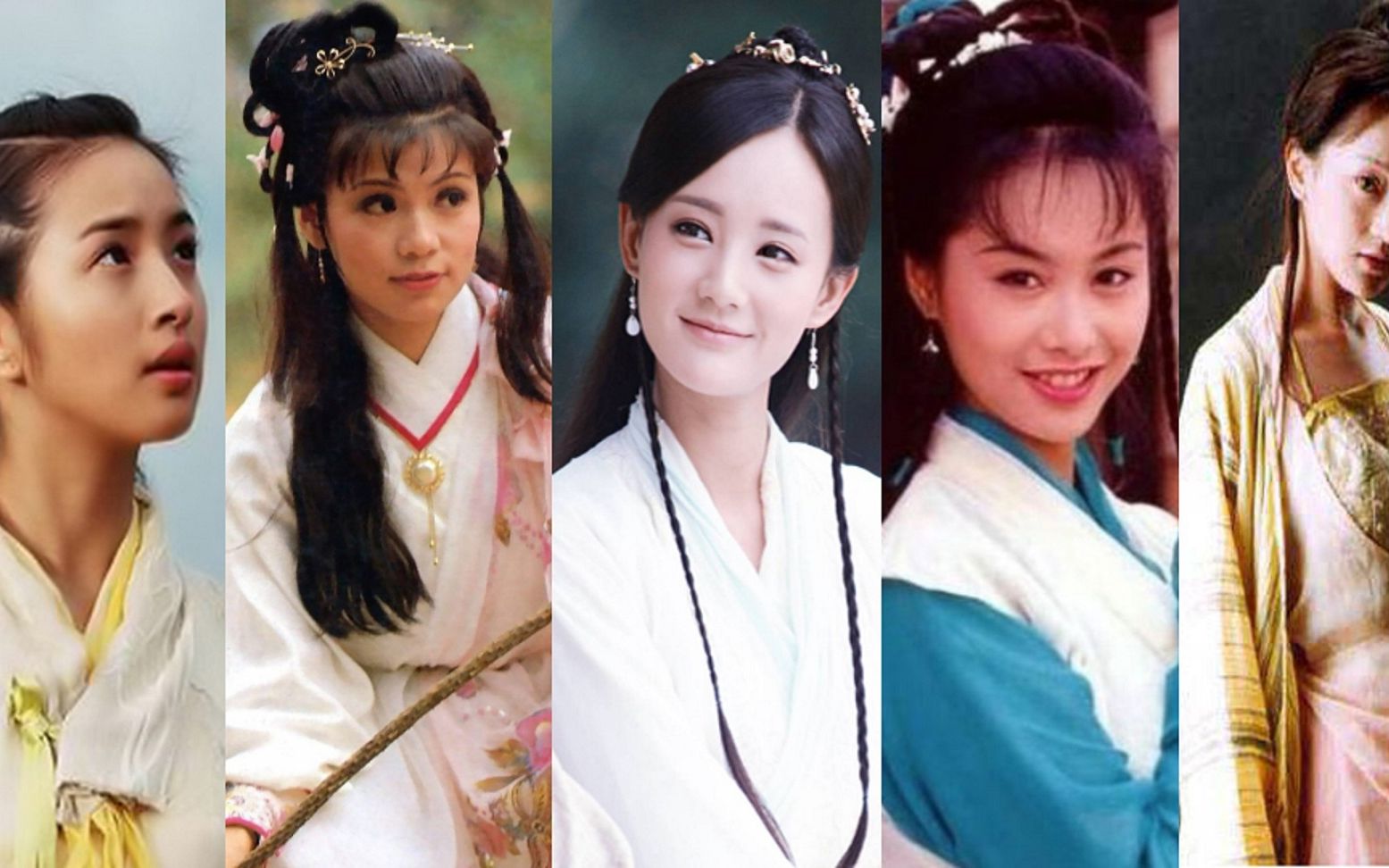 五版《射雕》黄蓉经典出场,哪一版像原著一样叫你动心?