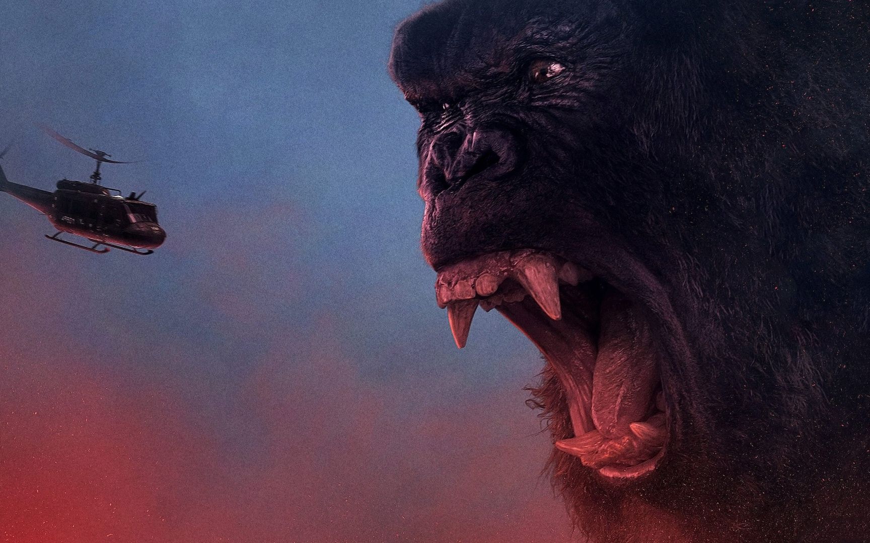 科幻巨作金刚骷髅岛上演了守护神与人类的相爱相杀