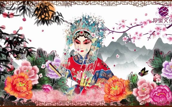 [图]jfx596《粉墨人生》京剧国粹曲艺戏曲水墨中国风戏剧视频素材