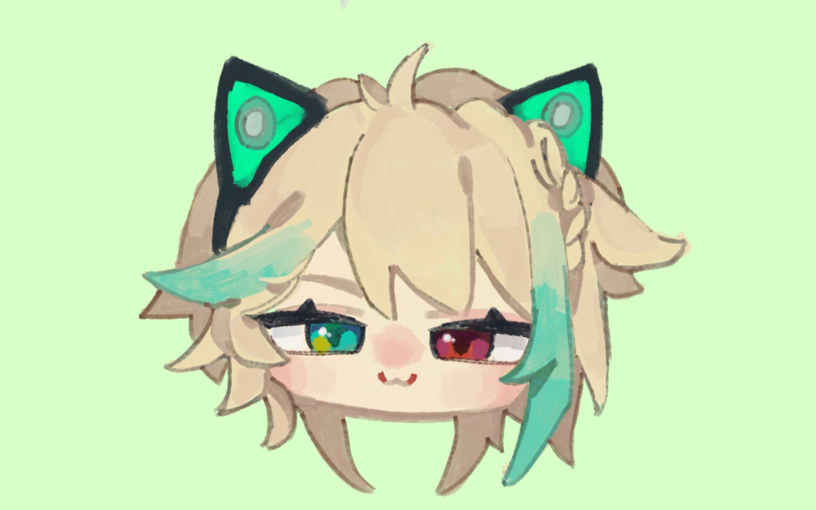 阿萨aza生贺绘画过程(>_ )