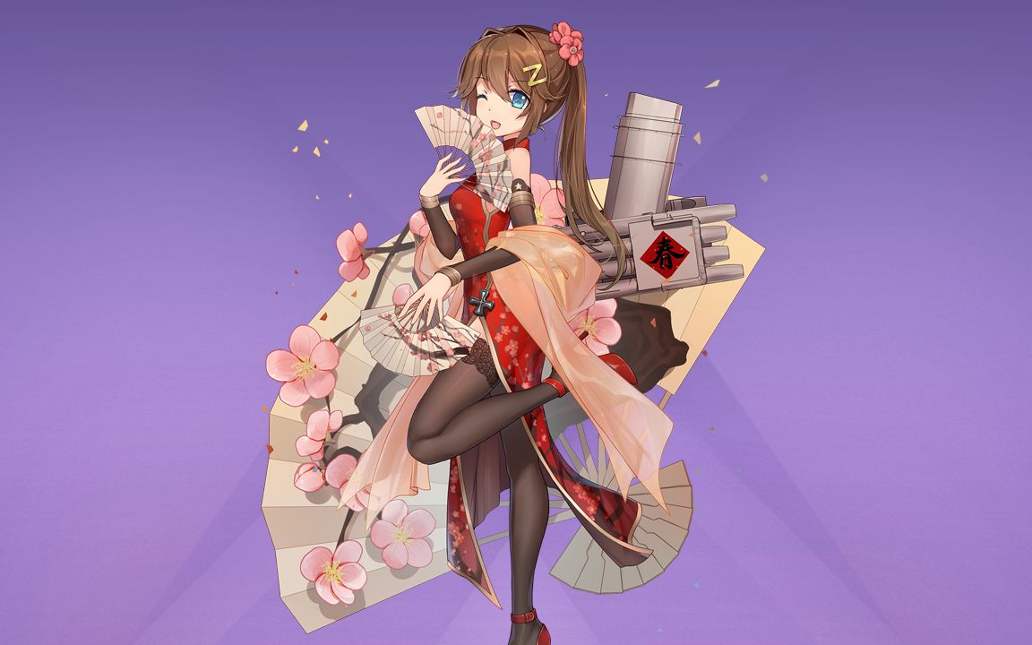 【战舰少女r】z1 换装——霓裳彩羽(和谐)_手机游戏热门视频