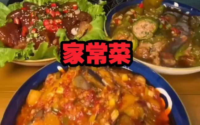 【家常菜合集】油面筋塞肉,麻婆豆腐,红烧猪蹄,尖椒酿肉,西葫芦炒蛋,锅包肉,梅菜扣肉,烩菜,酱茄条,青椒炒肉丝,红烧肉哔哩哔哩bilibili