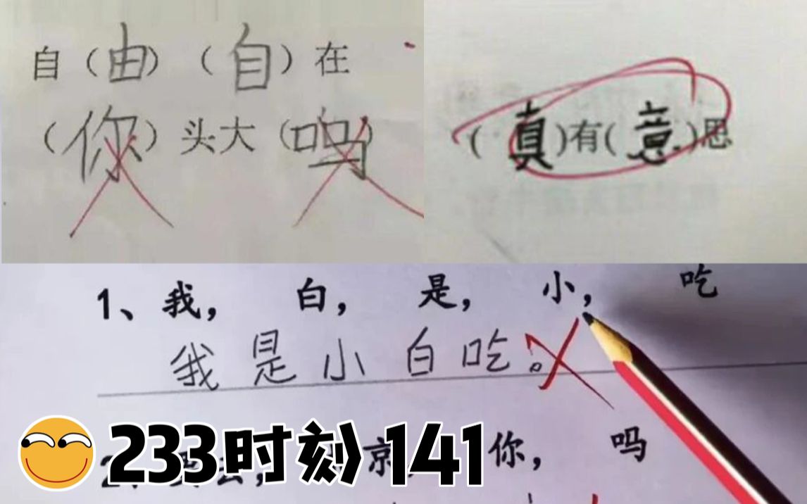 【233时刻141】来来来 语文考试开始了哔哩哔哩bilibili