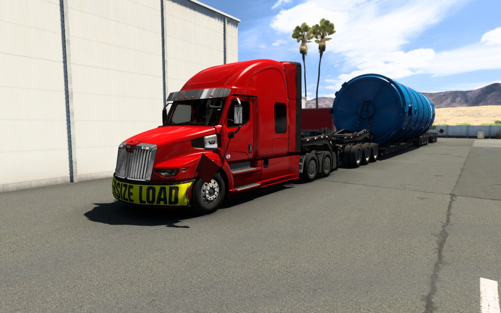 【美国卡车模拟】已将巨型筒仓从普里姆运输到伊利