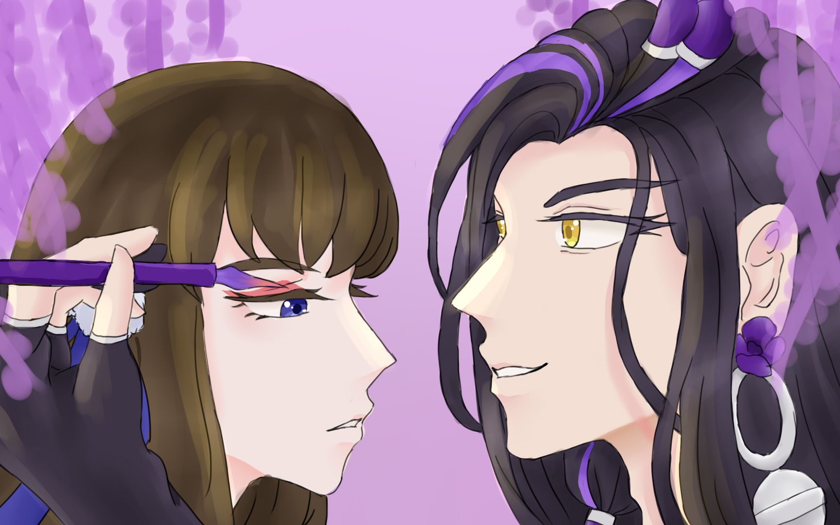 【掌门太忙绘画】花陵:为君饰红妆