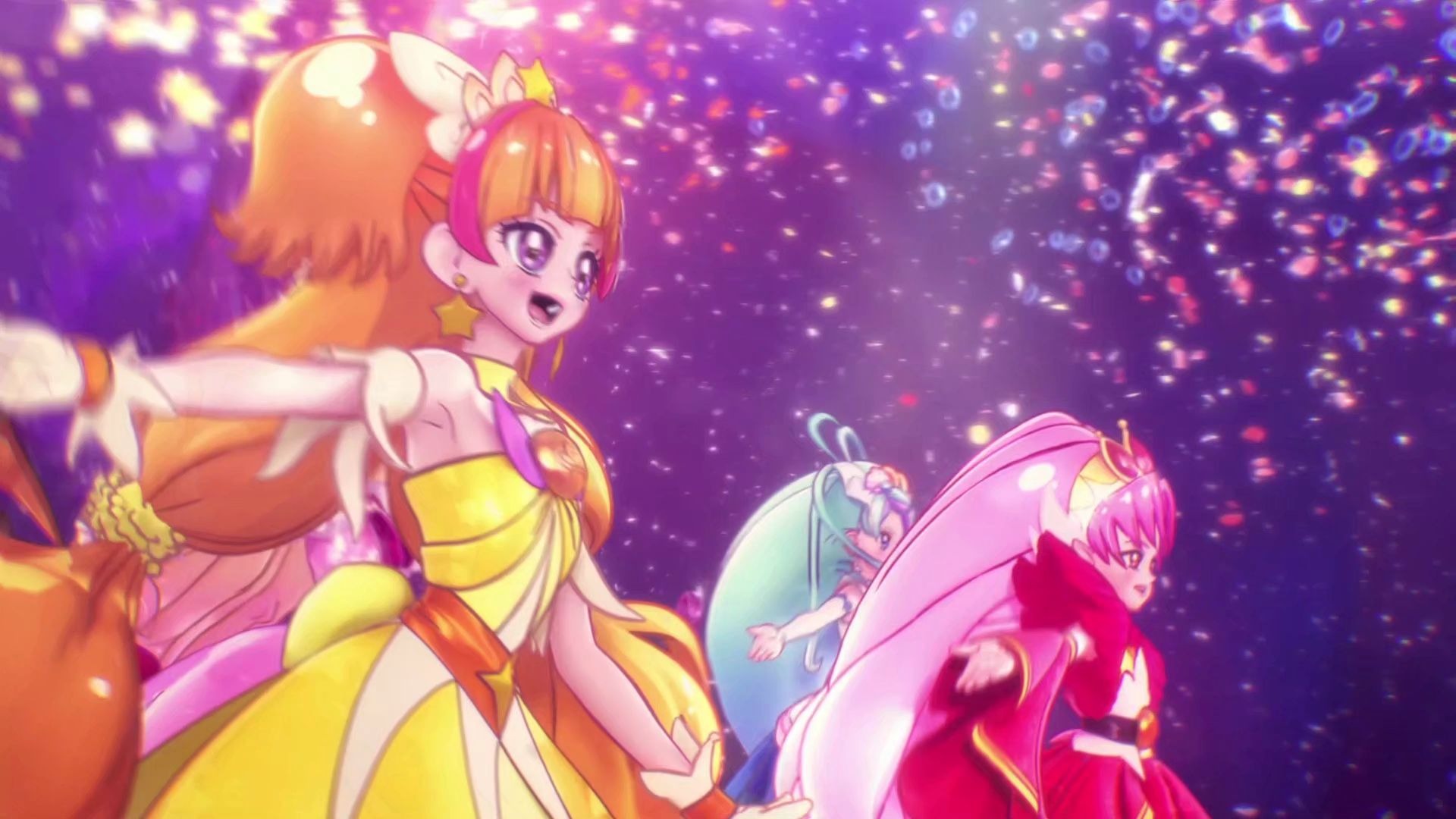 [图]【go！princess precure/60帧插帧】公主光之美少女 - 夢は未来への道 スカーレットver