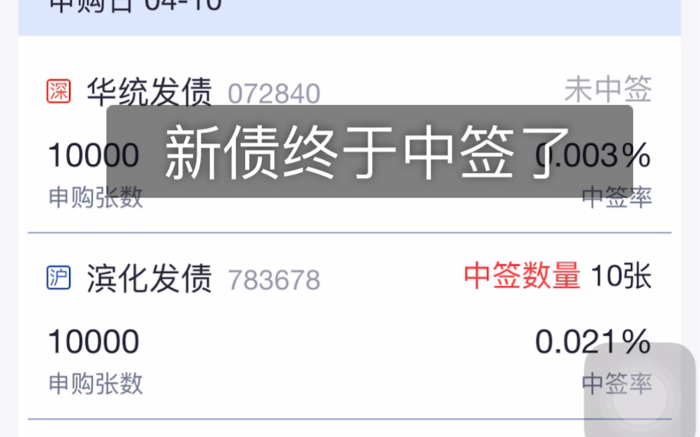 今天分享中的两个新债,等着挣钱了,果然新债才是躺着挣钱的事哔哩哔哩bilibili