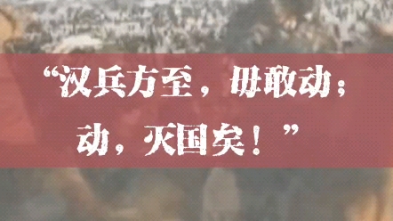 比虽远必诛更霸气的一句话,汉兵方至,毋敢动;动,灭国矣!杀害汉朝使节,后果真的很严重.哔哩哔哩bilibili