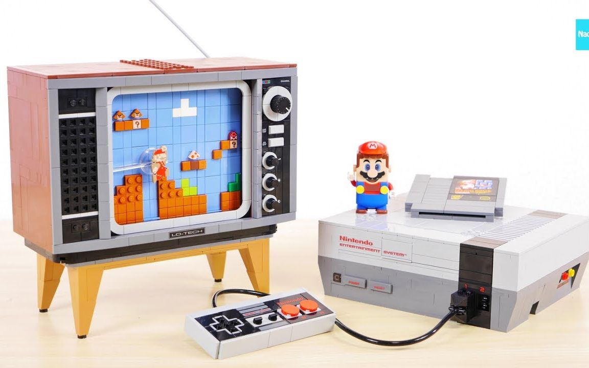乐高lego 71374 任天堂nes游戏机超级马里奥模组 2020速拼评测_哔哩