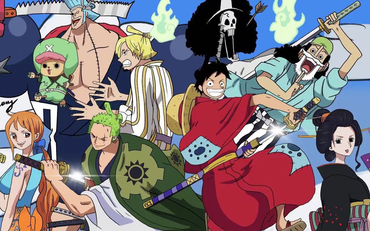 活动作品procreate海贼王和之国转场海报