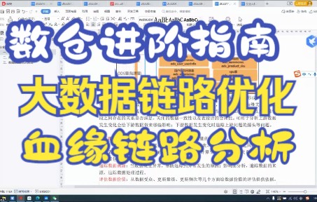 一线大厂老司机谈数据链路优化专题,血缘链路分析,数仓高阶面试装X必备哔哩哔哩bilibili