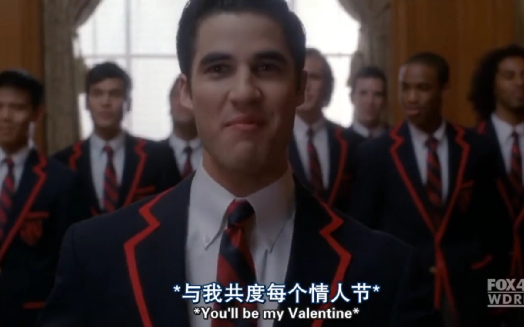 [图]【中英字幕】【Glee Cast 欢乐合唱团】《Teenage Dream》S02E06（大爱 the Warblers