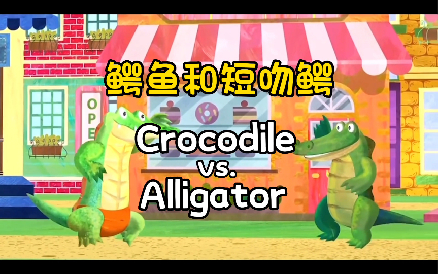 [图]鳄鱼和短吻鳄的区别crocodile vs. alligator