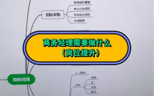 Download Video: 商务经理需要做什么岗位提升