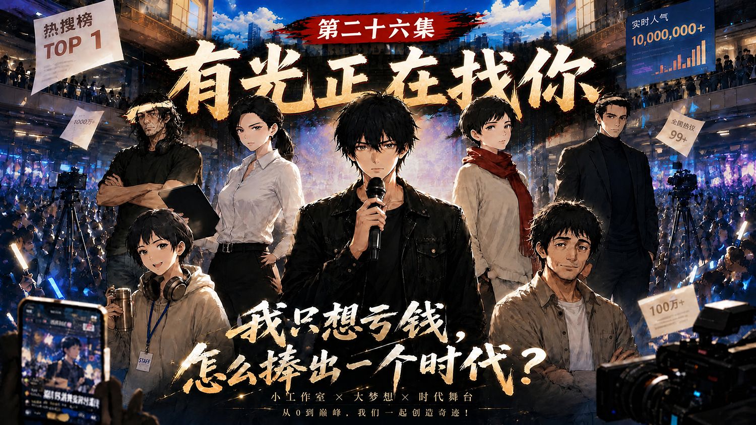 高质量文娱漫剧第26集《我只想亏钱，怎么捧出一个时代？》