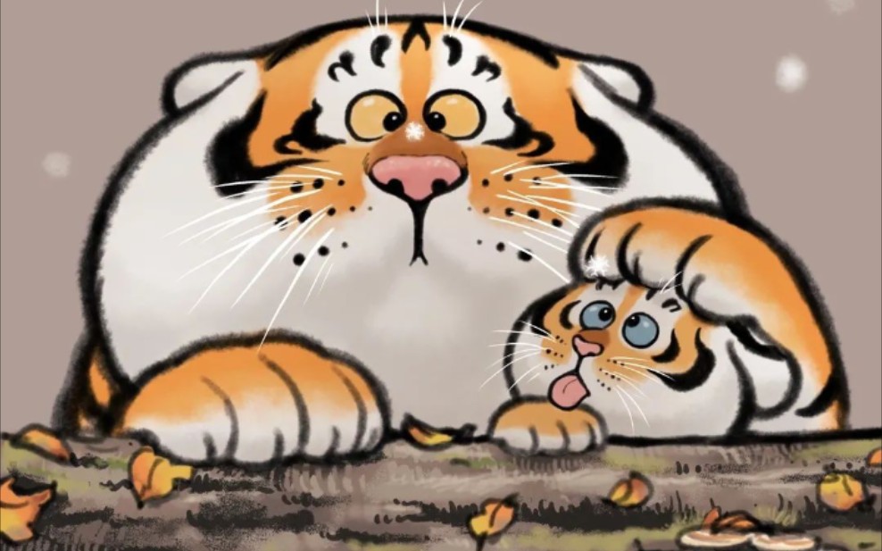 "中二大叔"靠画养膘的胖虎,疯狂圈粉120万,他画的动物每只都想狠狠rua