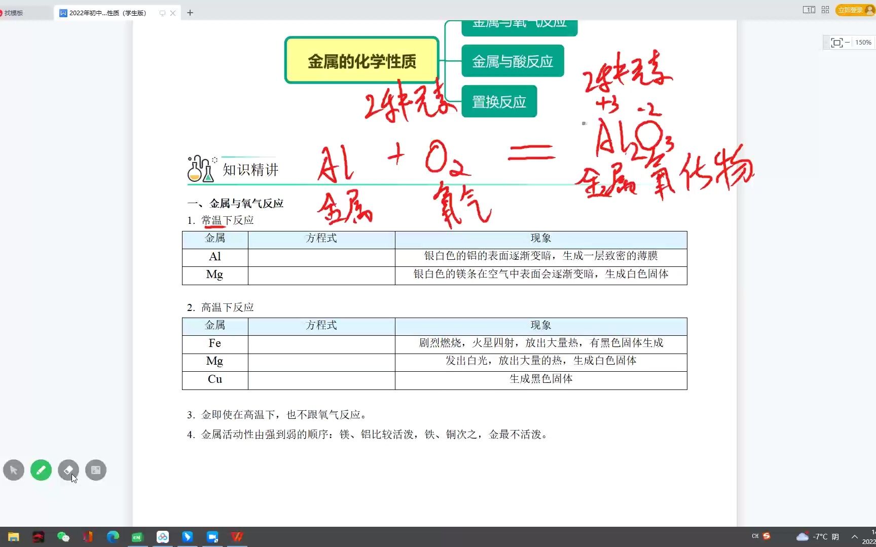 [图]初三 金属的化学性质 第一讲