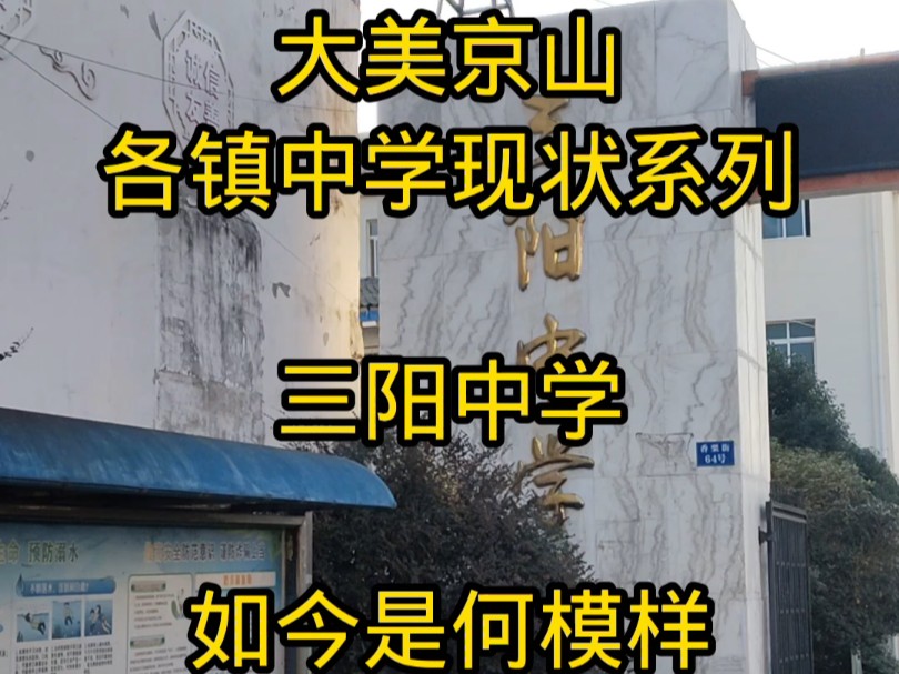 大美京山,各镇中学现状系列,三阳中学,如今是何模样,带你找寻记忆#京山 #三阳 #崔崔话京山 #三阳中学哔哩哔哩bilibili