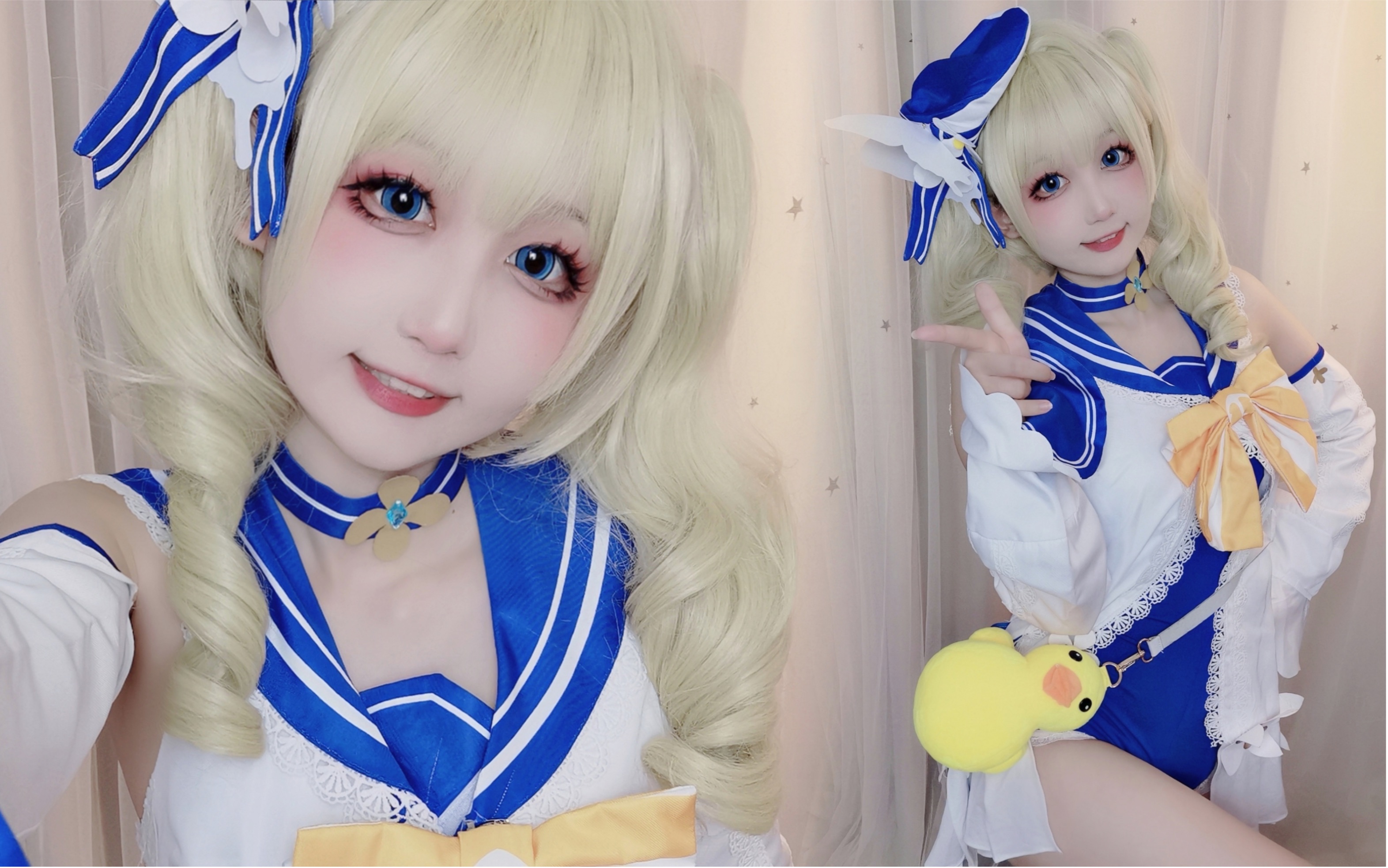 【原神cos】芭芭拉泳装