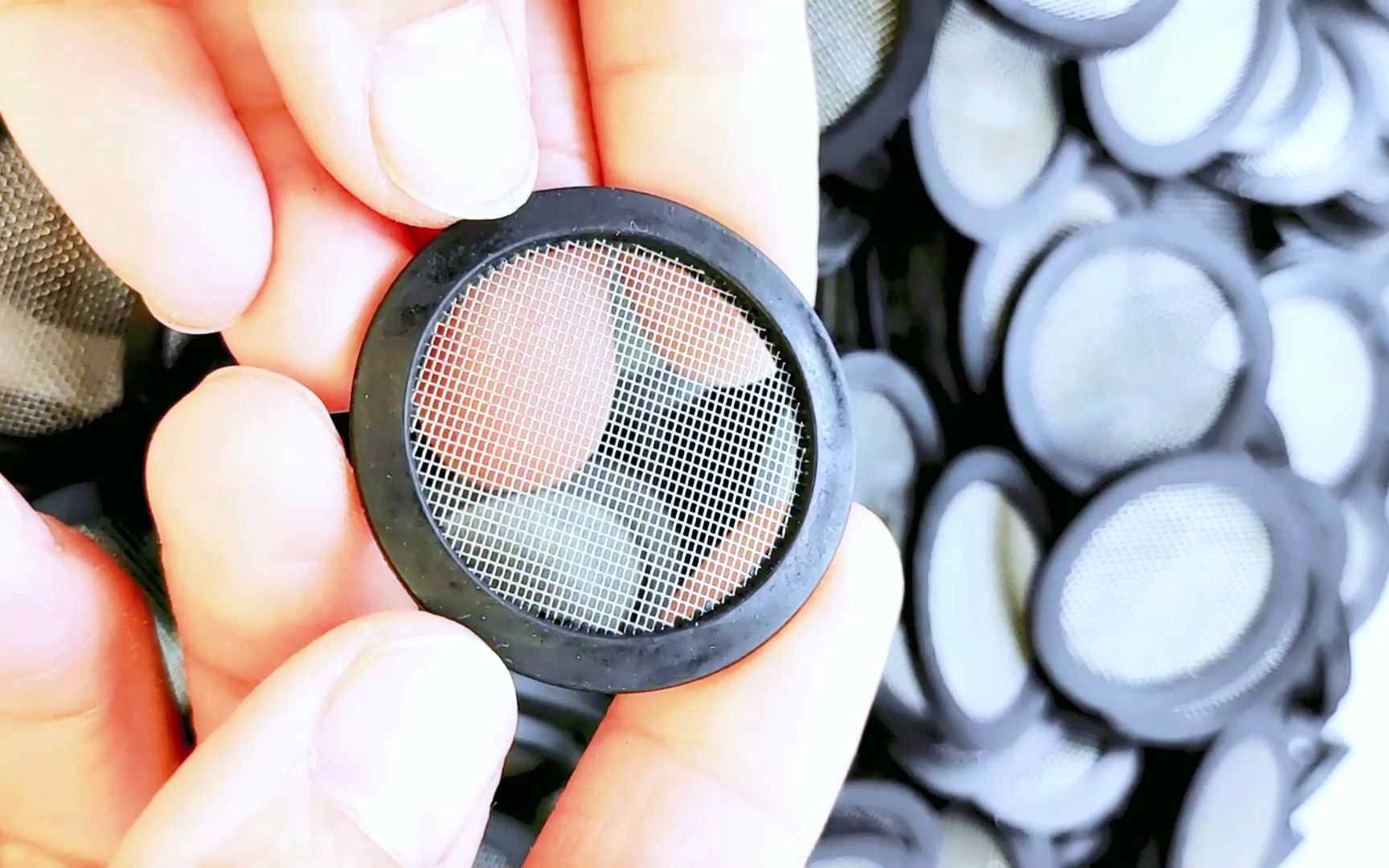 水表进水口管道接头直径1寸橡胶包边过滤网垫片