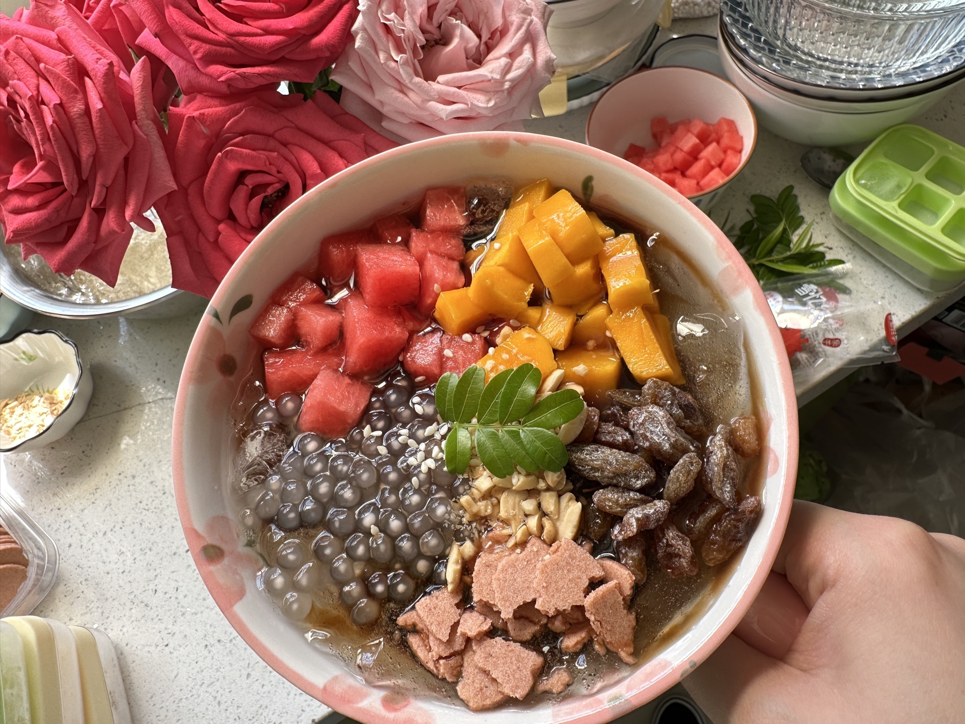 自制红糖冰粉做法