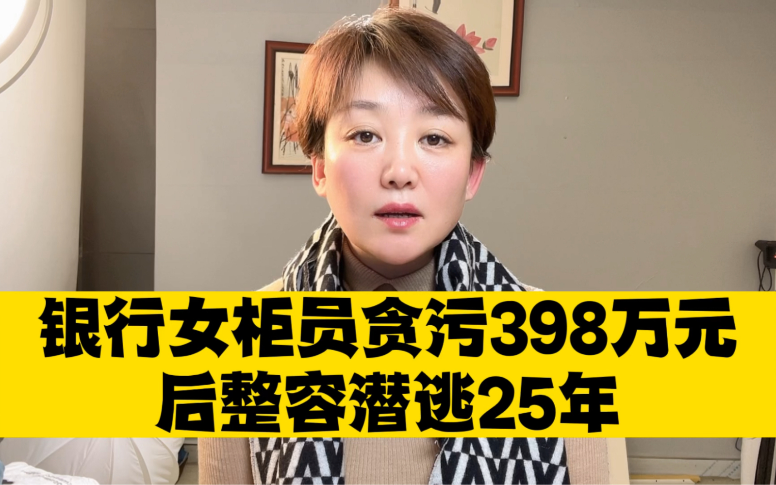 生活比电影更精彩:银行女柜员贪污398万元后整容潜逃25年,已落网被公诉哔哩哔哩bilibili