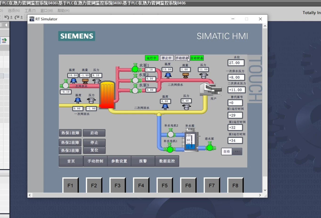 基于西门子plc在供暖管网监控系统设计