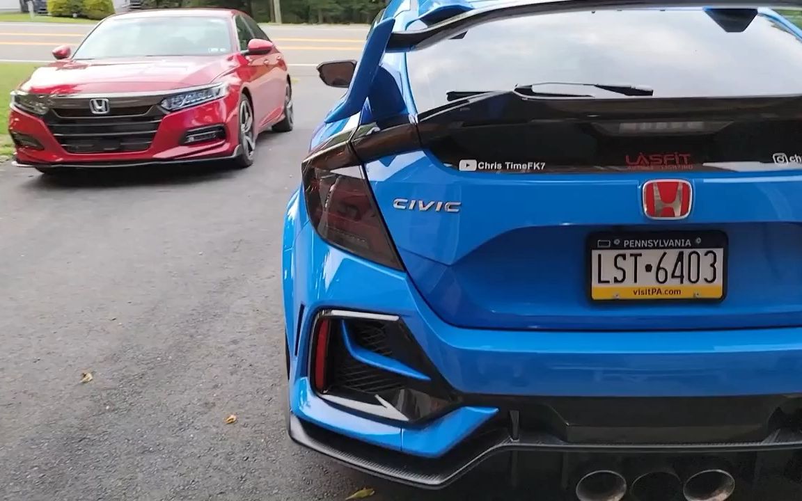 10代本田思域不改不如推下海,红标本田思域type r可以这样改