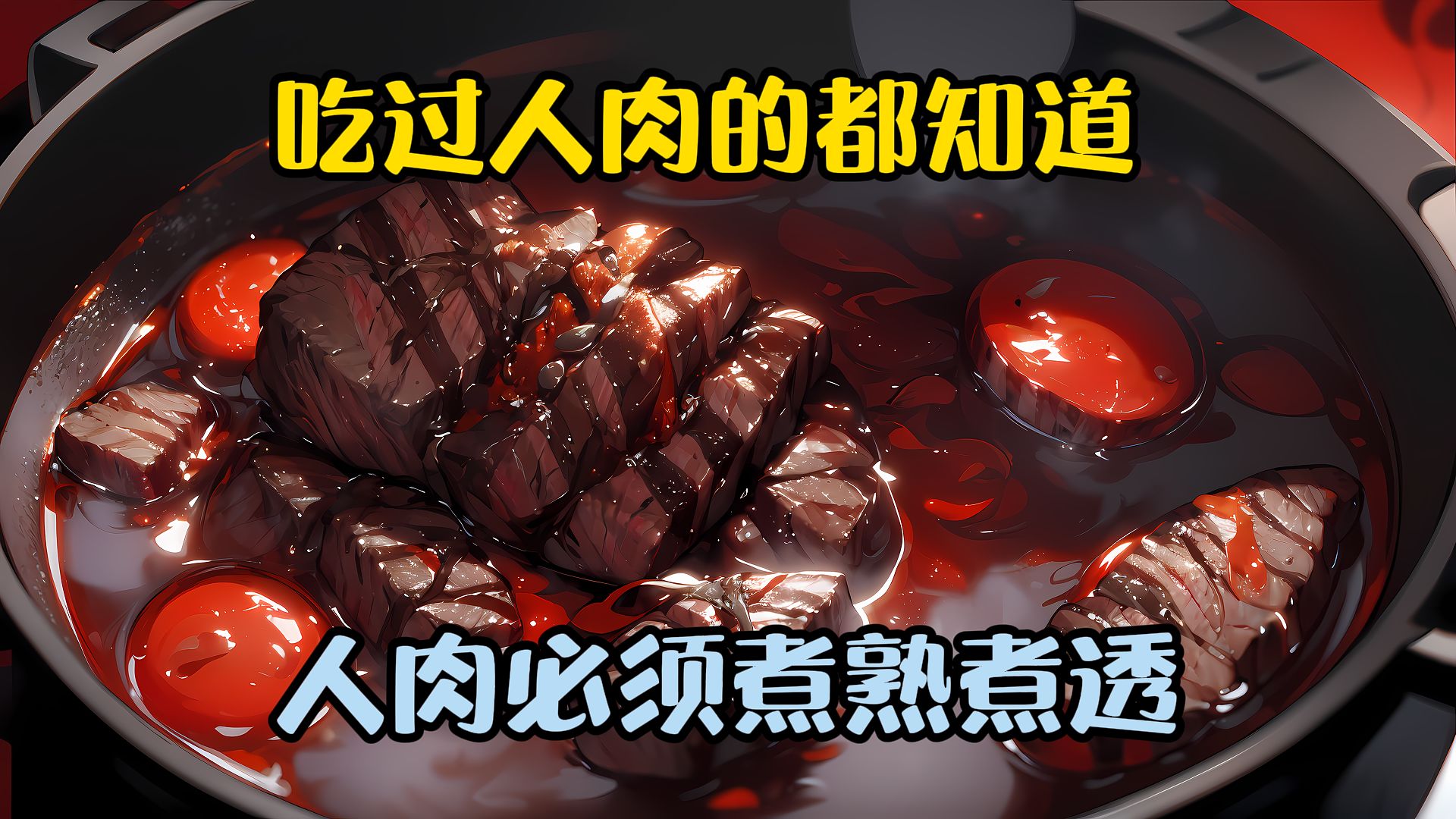 吃过人肉的都知道,人肉必须煮熟煮透