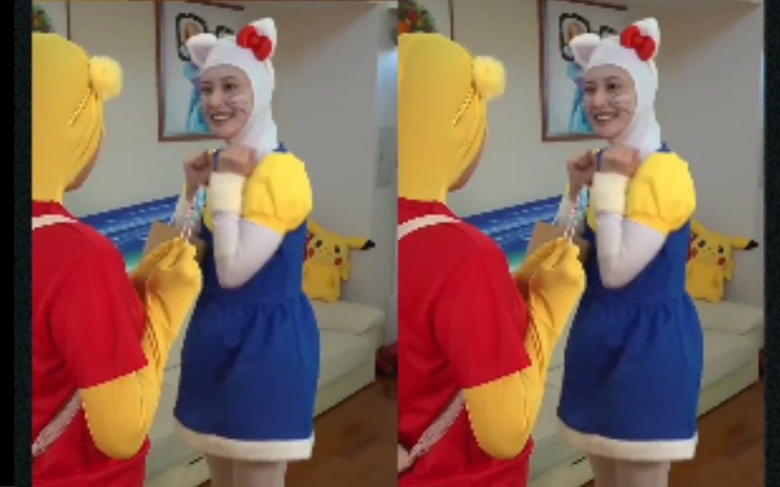 两个小姐姐比赛放屁屁90