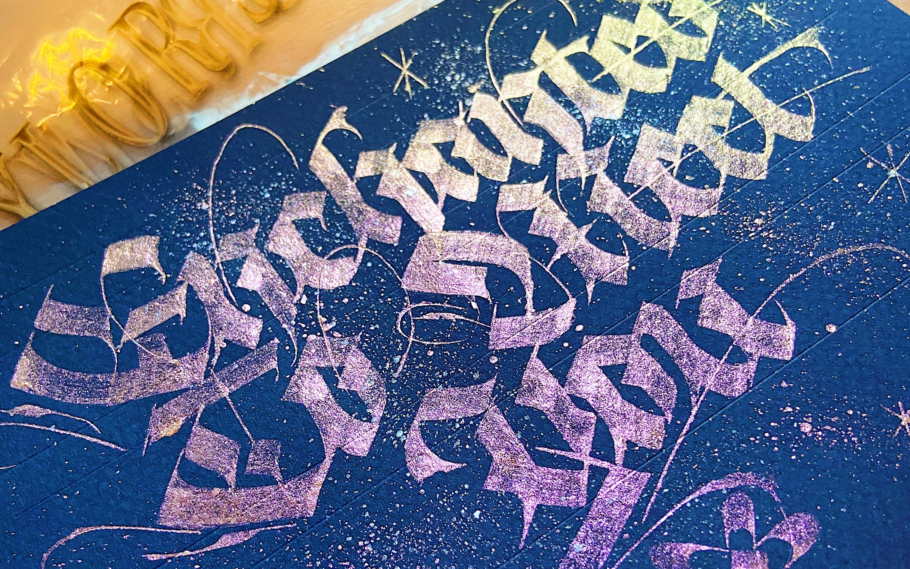 calligraphy | 英文花体字 | 西文书法 | 练字打卡 | enchanted to