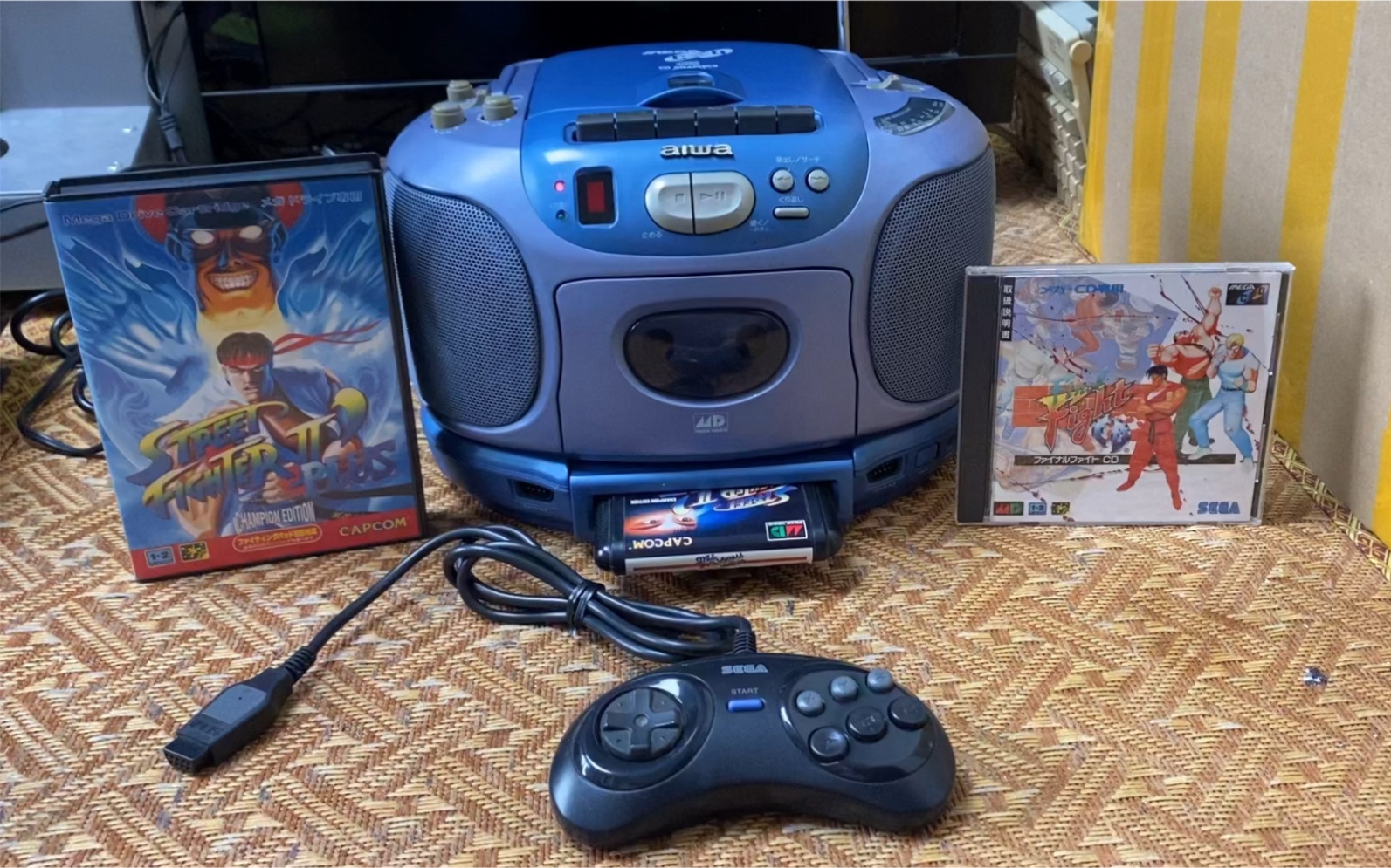 世嘉md光碟卡带机和爱华磁带cd机鉴赏_单机游戏热门视频