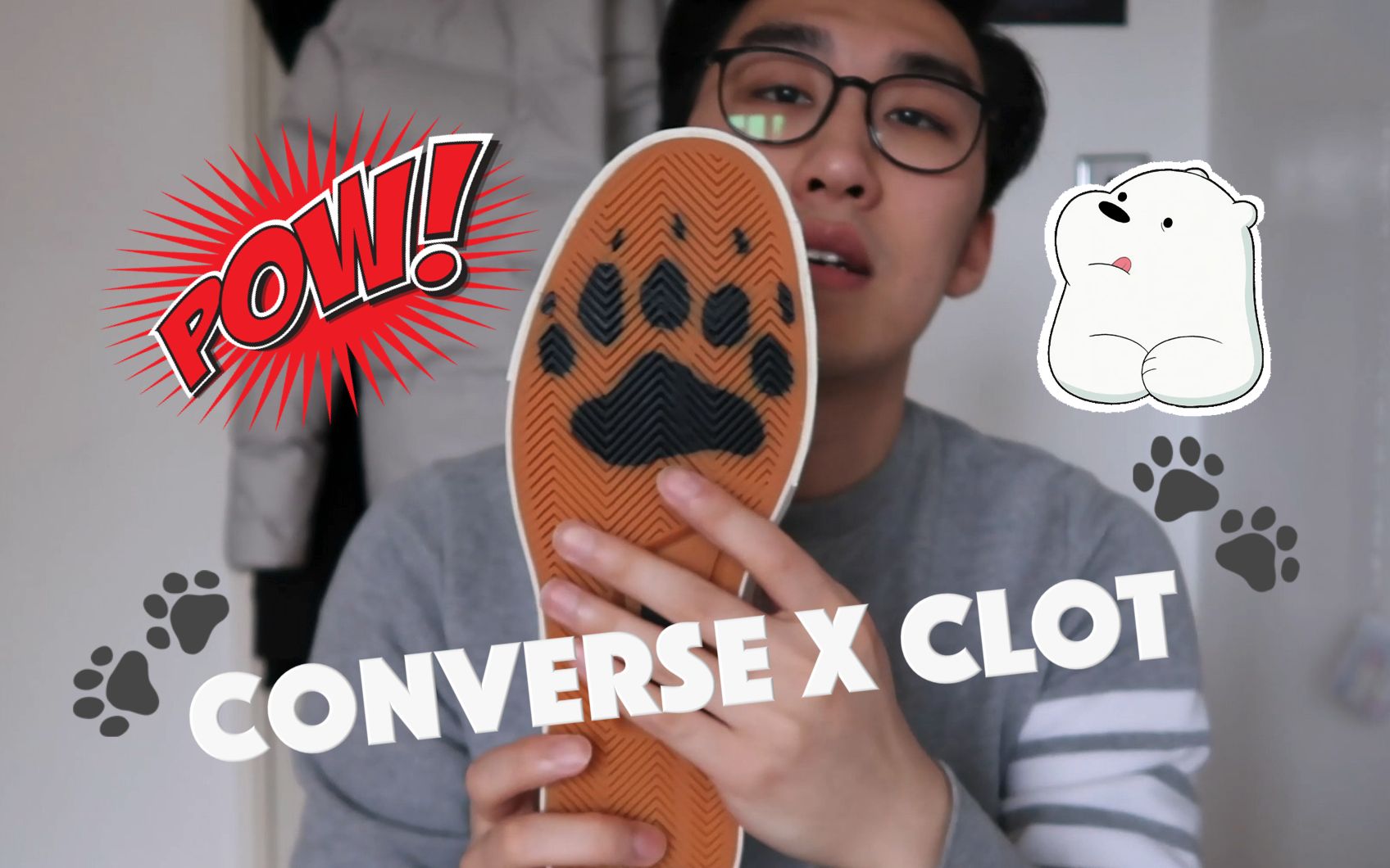 穿开口笑,新年笑口常开!!CONVERSE x CLOT  “北极熊”开箱哔哩哔哩bilibili