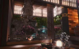 Tải video: FF14装修(和风室内瀑布长椅造景)装修小技巧|家具拼装拆解