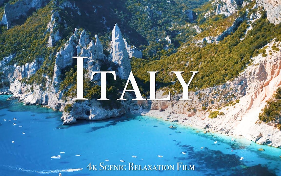 scenic relaxation 意大利,4k,美丽风景